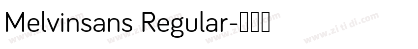 Melvinsans Regular字体转换